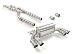 Ragazzon Stainless steel centre pipe + Stainless steel rear silencer left/right BMW F87 Coupè Competition 3.0 (302kW) 08/2018>> (50.0924.58_998)