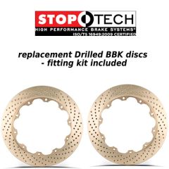 Stoptech Big Brake Kit replacement discs 328mm x 28mm Drilled Zinc Coat Discs