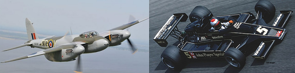 What do a de Havilland Mosquito & a Lotus 78 have in common?