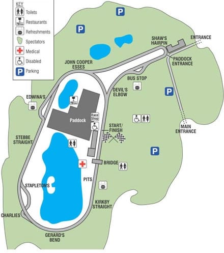 MALLORY PARK TRACK MAP