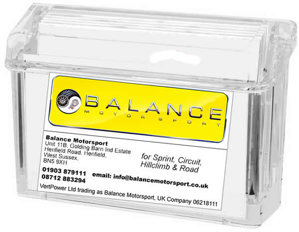 Business Card Holder - use this instead of stretched tyres to display business cards